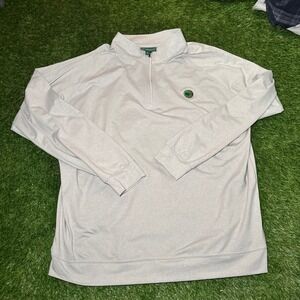 Masters Tournament 1934 Mens XL Gray Quarter Zip Pullover Golf Shirt MVP840-916